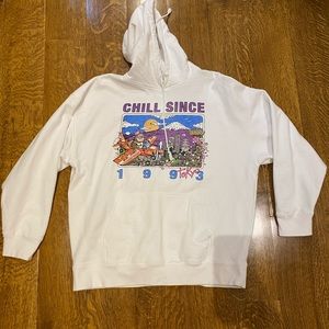 Oversized “chill since” hoodie